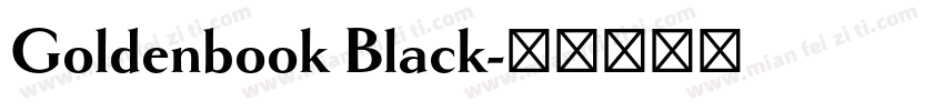 Goldenbook Black字体转换